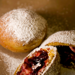 Spiced Pumpkin Donut with Turkey-Cranberry Filling at Zucker Bakery