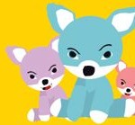 the three little wolves